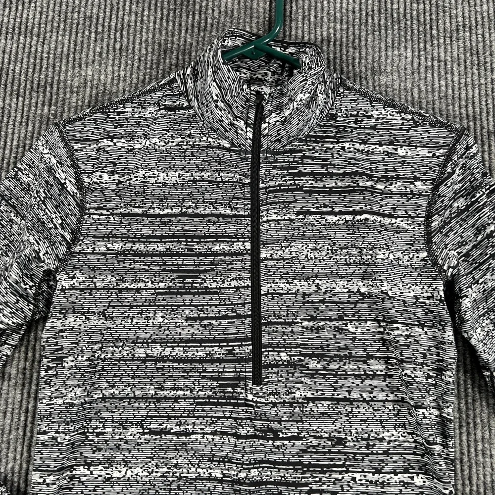 Nike Pullover Shirt Womens Medium Black Long Sleeve 1/4 Zip Mock‎ Neck Cold Gear